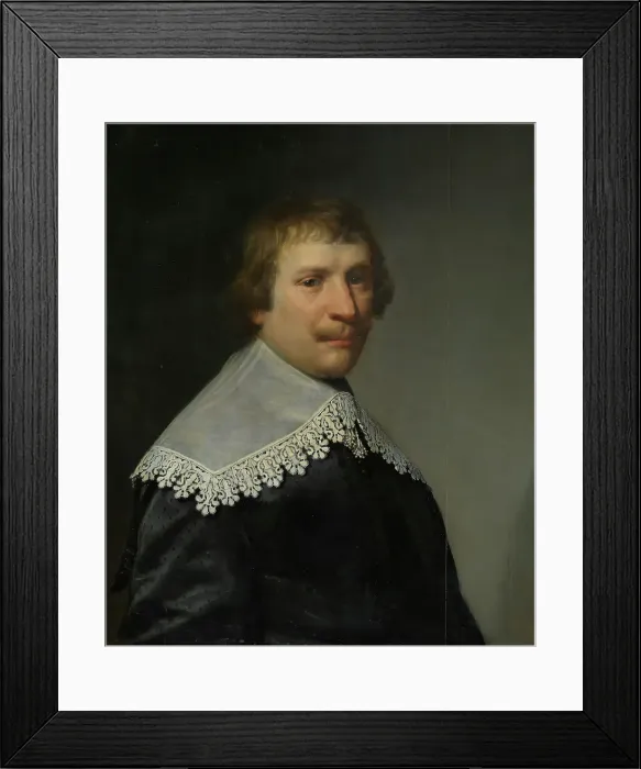 Framed Print : Male portrait, Undated. Creator: Michiel van Mierevelt Framed Print : Male portrait, Undated. Creator: Michiel van Mierevelt