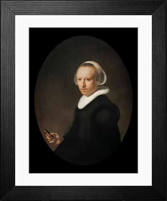 Framed Print : Portrait of a 39-year-old Woman, 1632. Creator: Rembrandt Harmensz van Rijn Framed Print : Portrait of a 39-year-old Woman, 1632. Creator: Rembrandt Harmensz van Rijn