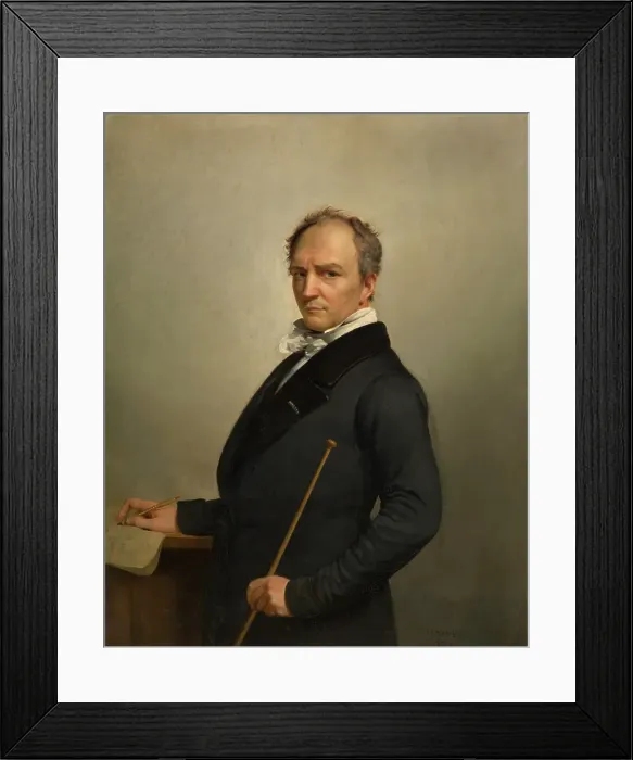 Framed Print : Self Portrait, 1854. Creator: Francois-Joseph Navez Framed Print : Self Portrait, 1854. Creator: Francois-Joseph Navez