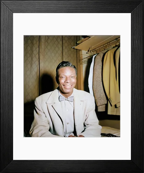 Framed Print : Portrait of Nat King Cole, Paramount Theater, New York, N.Y. ca. Nov. 1946. Creator: William Paul Gottlieb Framed Print : Portrait of Nat King Cole, Paramount Theater, New York, N.Y. ca. Nov. 1946. Creator: William Paul Gottlieb