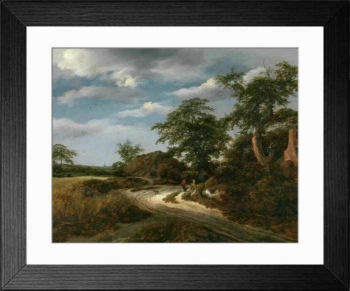 Framed Print : Landscape, 1649. Creator: Jacob van Ruisdael Framed Print : Landscape, 1649. Creator: Jacob van Ruisdael
