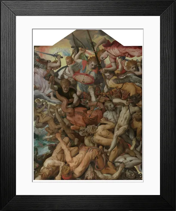 Framed Print : The Fall of the Rebel Angels, 1554. Creator: Frans Floris Framed Print : The Fall of the Rebel Angels, 1554. Creator: Frans Floris