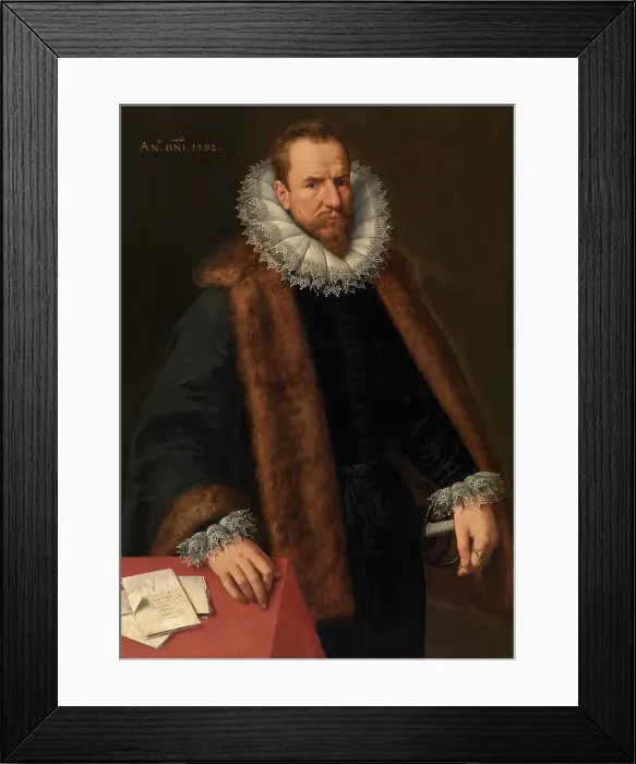 Framed Print : Nicolaas de Hellincx, Councillor of the King, 1592. Creator: Frans Pourbus the Younger Framed Print : Nicolaas de Hellincx, Councillor of the King, 1592. Creator: Frans Pourbus the Younger