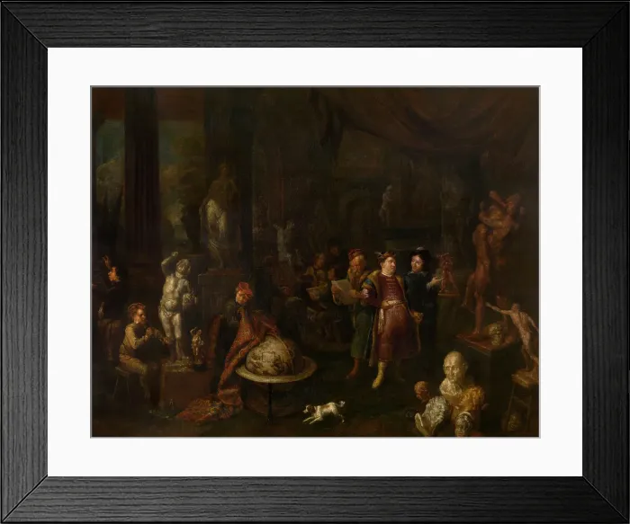 Framed Print : The Sculptors Studio, 1700-1710. Creator: Gerard Thomas Framed Print : The Sculptors Studio, 1700-1710. Creator: Gerard Thomas