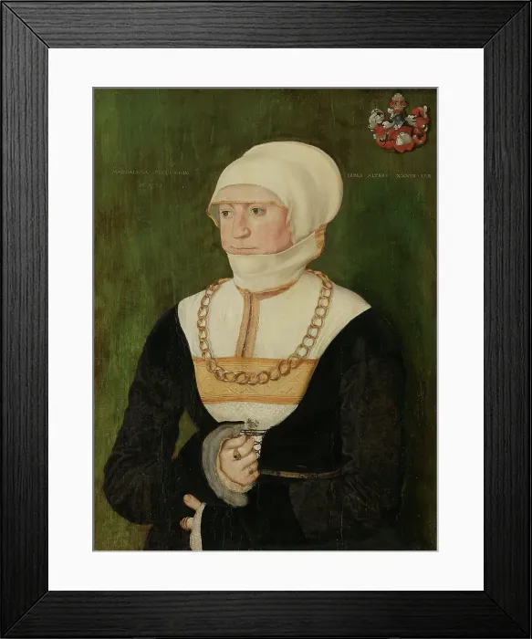Framed Print : Magdalena Pittrichin, 1528. Creator: Barthel Beham