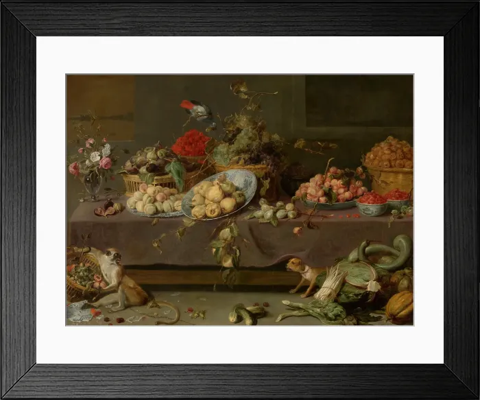Framed Print : Flowers and Fruit, 1630-1640. Creator: Frans Snyders Framed Print : Flowers and Fruit, 1630-1640. Creator: Frans Snyders