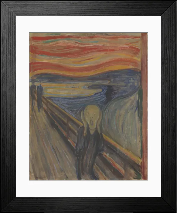 Framed Print : The Scream, 1893. Creator: Edvard Munch Framed Print : The Scream, 1893. Creator: Edvard Munch