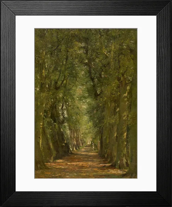 Framed Print : Sunny Lane, 1894. Creator: Franz Courtens Framed Print : Sunny Lane, 1894. Creator: Franz Courtens