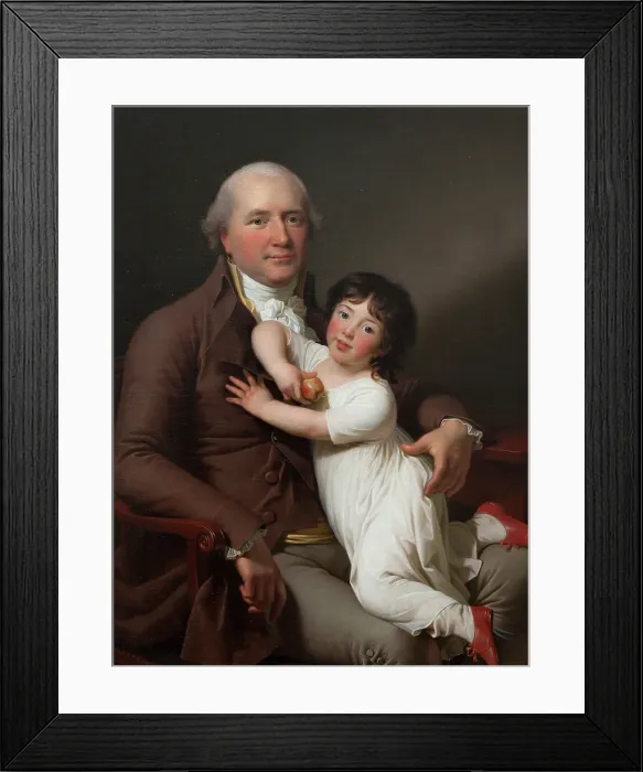 Framed Print : Peter Tutein with his Youngest Son Louis Alexander, c1800. Creator: Jens Juel Framed Print : Peter Tutein with his Youngest Son Louis Alexander, c1800. Creator: Jens Juel