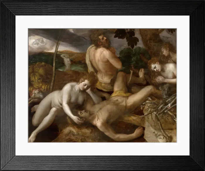Framed Print : The Lamentation over Abel. Creator: Frans Floris Framed Print : The Lamentation over Abel. Creator: Frans Floris