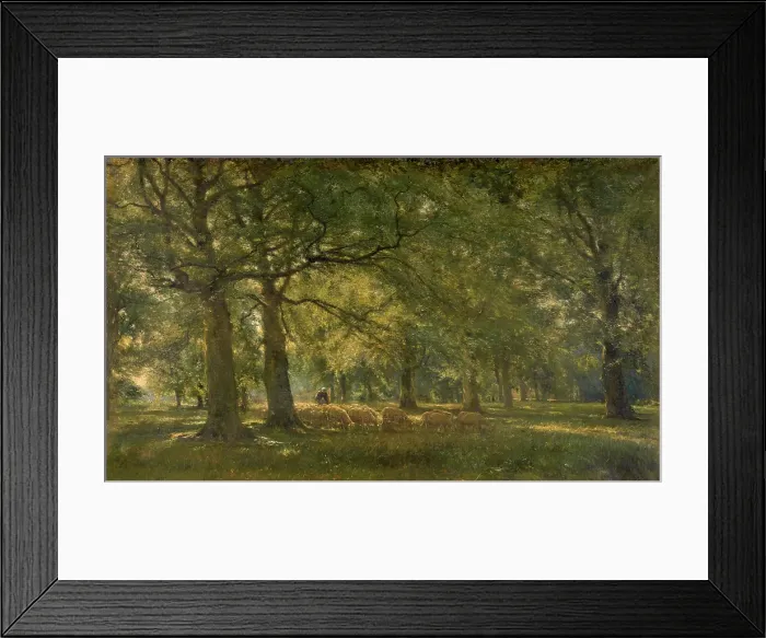 Framed Print : Landscape with Sheep, c1900s. Creator: Franz Courtens Framed Print : Landscape with Sheep, c1900s. Creator: Franz Courtens