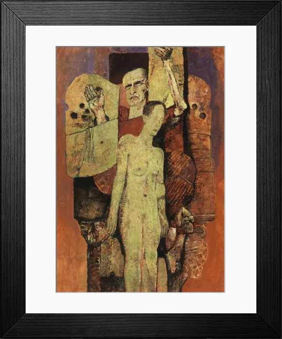 Framed Print : Distances, 1935. Creator: Frits van den Berghe Framed Print : Distances, 1935. Creator: Frits van den Berghe