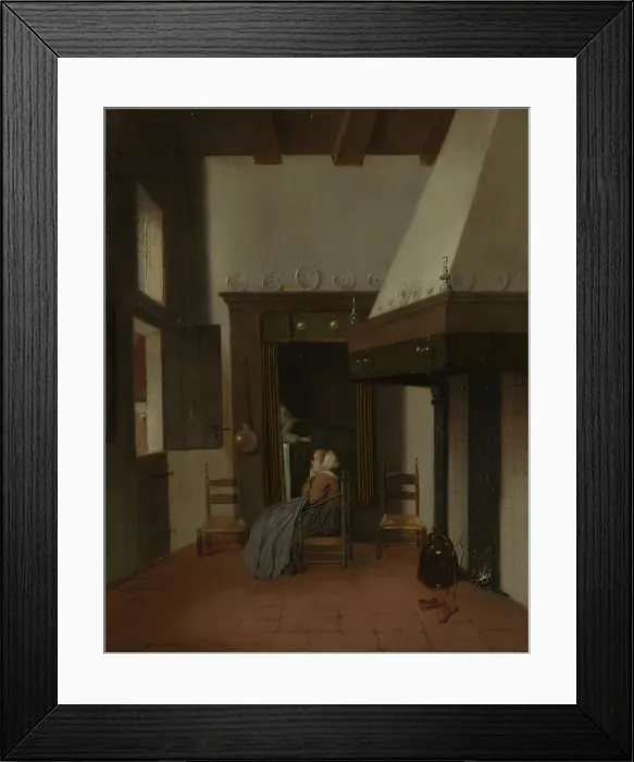 Framed Print : The Little Nurse. Creator: Jacobus Vrel Framed Print : The Little Nurse. Creator: Jacobus Vrel
