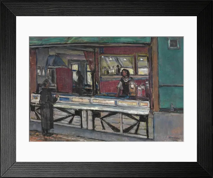 Framed Print : The Booth of Jan van Gent, 1938. Creator: George Morren Framed Print : The Booth of Jan van Gent, 1938. Creator: George Morren