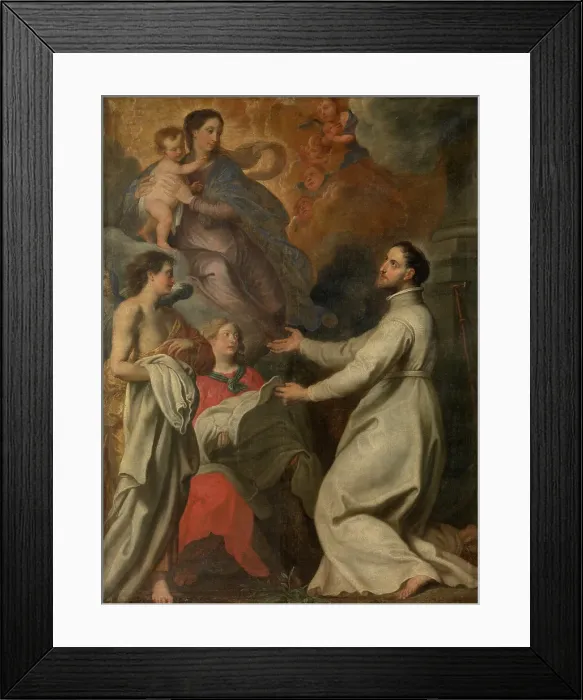 Framed Print : Saint Norbert Receives the Garment of his Order. Creator: Gerard Seghers Framed Print : Saint Norbert Receives the Garment of his Order. Creator: Gerard Seghers