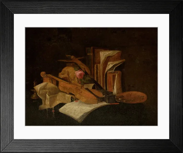 Framed Print : Vanitas, c1650-1690. Creator: Jacques de Claeuw Framed Print : Vanitas, c1650-1690. Creator: Jacques de Claeuw
