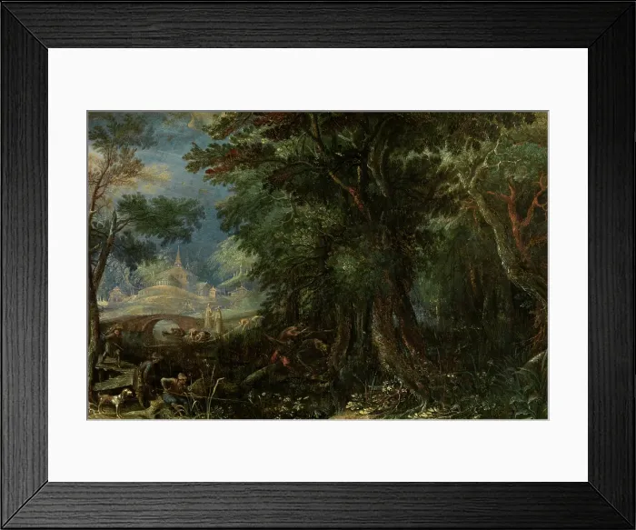 Framed Print : Landscape, c1600s. Creator: Frederik van Valckenborch Framed Print : Landscape, c1600s. Creator: Frederik van Valckenborch