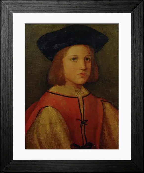 Framed Print : Portrait of a young man, 1500s. Creator: Unknown Framed Print : Portrait of a young man, 1500s. Creator: Unknown