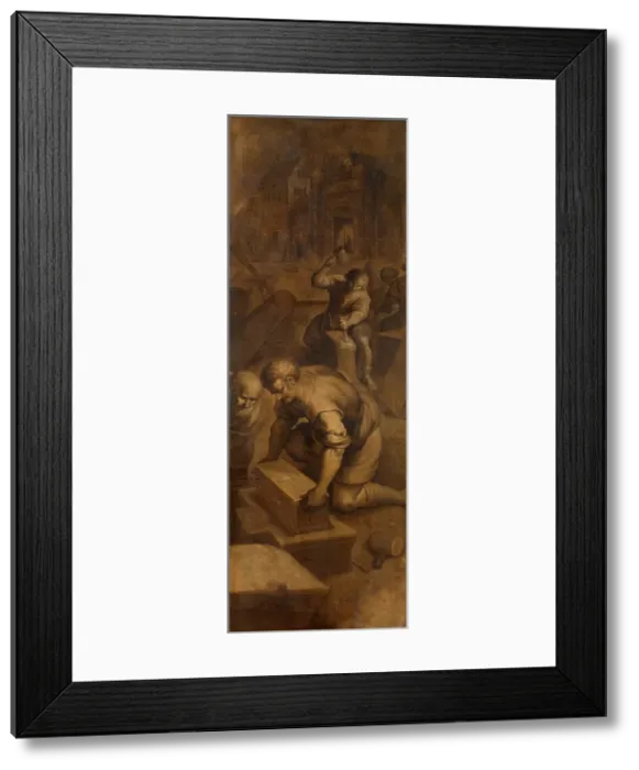 Framed Print : The Four Crowned Martyrs at Work, 1624. Creator: Frans Francken II
