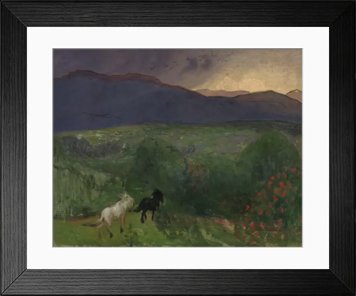 Framed Print : Approaching Storm, 1896. Creator: Halfdan Egedius Framed Print : Approaching Storm, 1896. Creator: Halfdan Egedius