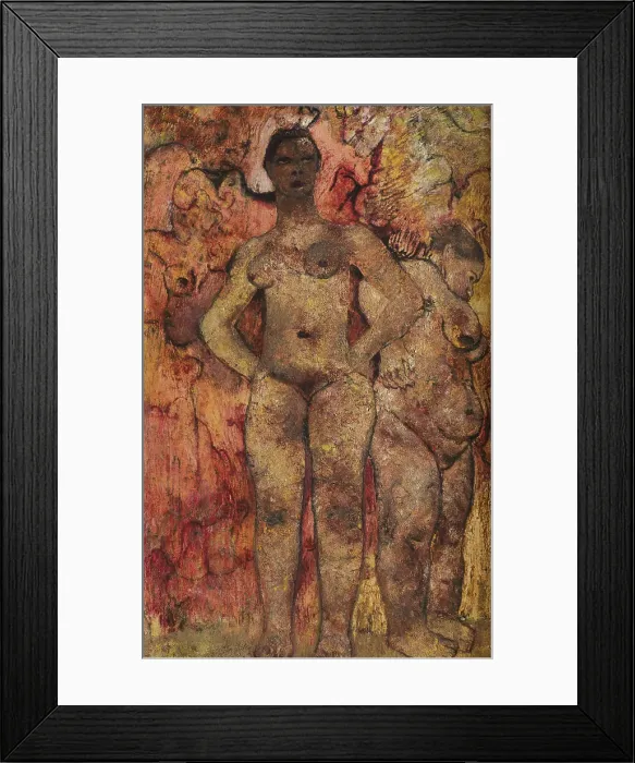 Framed Print : The Daughters of Fire, 1930. Creator: Frits van den Berghe Framed Print : The Daughters of Fire, 1930. Creator: Frits van den Berghe