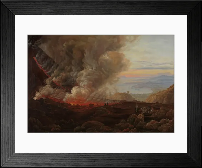 Framed Print : An Eruption of Vesuvius, probably between 1824 and 1826. Creator: Johan Christian Dahl Framed Print : An Eruption of Vesuvius, probably between 1824 and 1826. Creator: Johan Christian Dahl