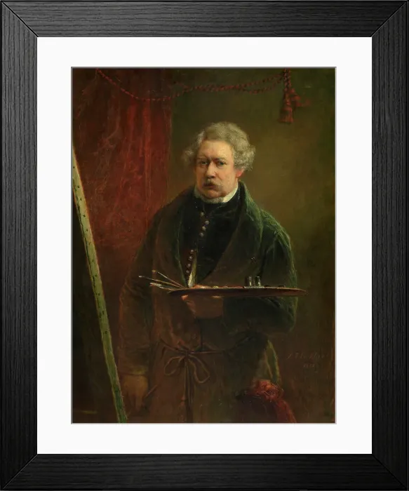 Framed Print : Self Portrait, 1851. Creator: Jakob Josef Eeckhout Framed Print : Self Portrait, 1851. Creator: Jakob Josef Eeckhout