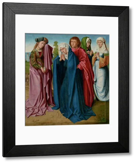 Framed Print : The Virgin, Saint John and the Three Maries, 1480-1485. Creator: Gerard David Framed Print : The Virgin, Saint John and the Three Maries, 1480-1485. Creator: Gerard David