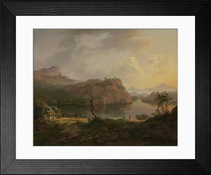 Framed Print : Nordic Landscape with a dead Tree, 1814. Creator: Johan Christian Dahl Framed Print : Nordic Landscape with a dead Tree, 1814. Creator: Johan Christian Dahl