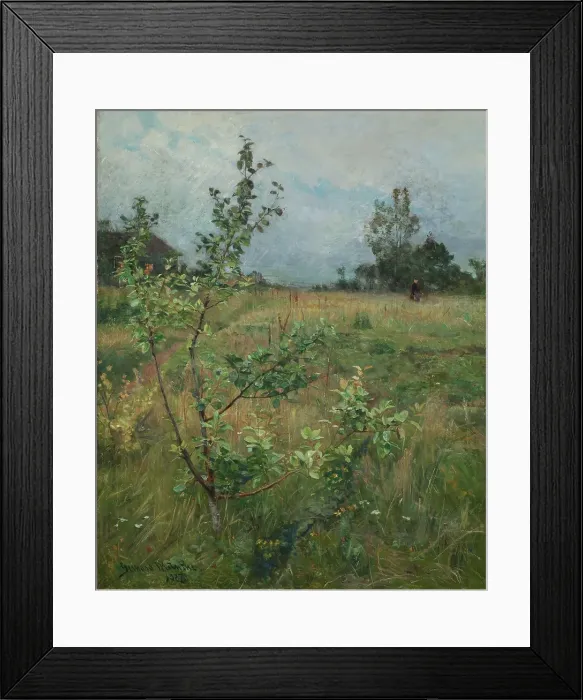 Framed Print : The Apple Tree, 1887. Creator: Gerhard Munthe Framed Print : The Apple Tree, 1887. Creator: Gerhard Munthe