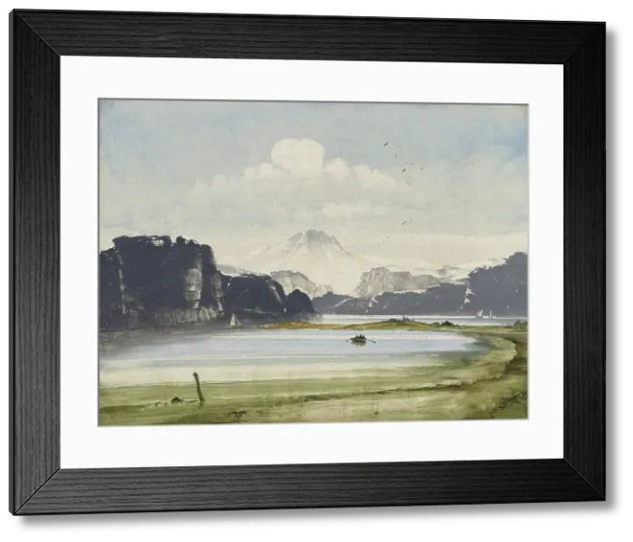 Framed Print : Coastal Landscape, probably 1860s. Creator: Peder Balke Framed Print : Coastal Landscape, probably 1860s. Creator: Peder Balke
