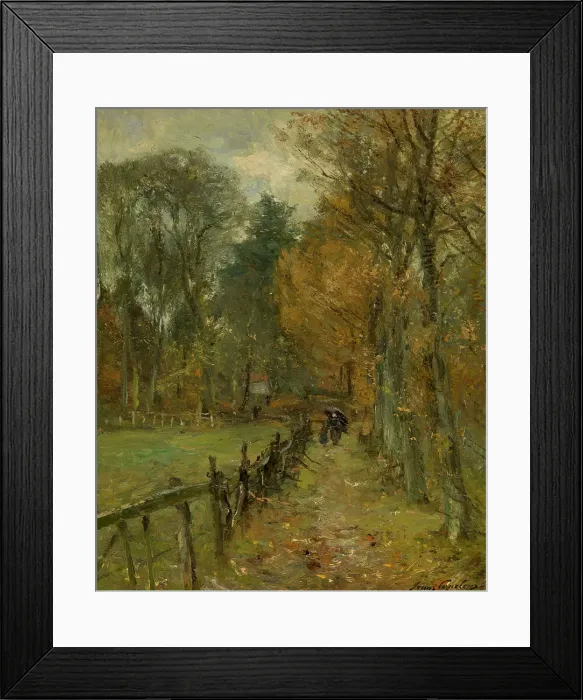 Framed Print : The Side of the Meadow, c1880-1940. Creator: Franz Courtens Framed Print : The Side of the Meadow, c1880-1940. Creator: Franz Courtens