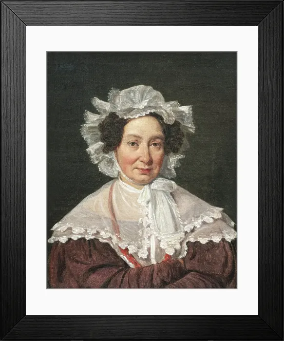 Framed Print : Portrait of Petra Ottilia Marstrand, the artist's mother, 1835. Creator: Wilhelm Marstrand Framed Print : Portrait of Petra Ottilia Marstrand, the artist's mother, 1835. Creator: Wilhelm Marstrand