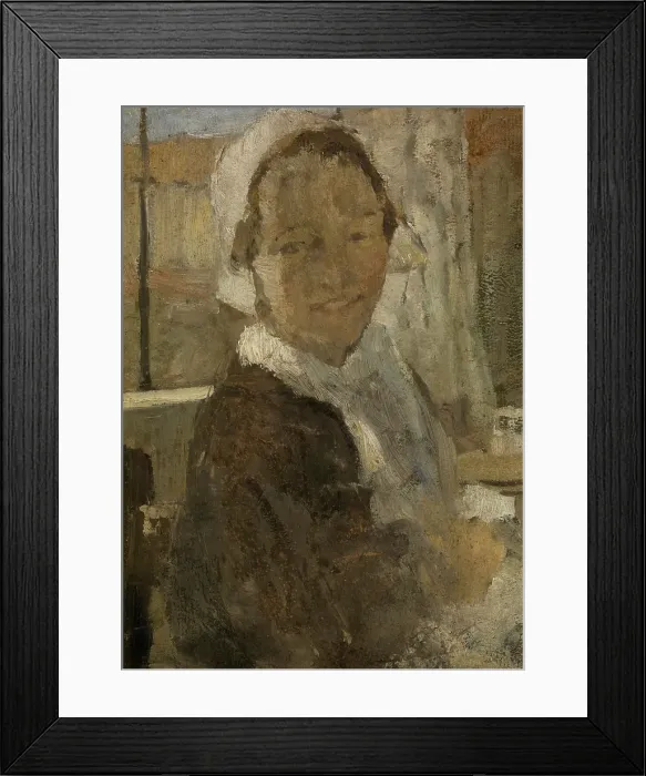 Framed Print : Young Girl. Creator: Fritz Karl Hermann von Uhde Framed Print : Young Girl. Creator: Fritz Karl Hermann von Uhde