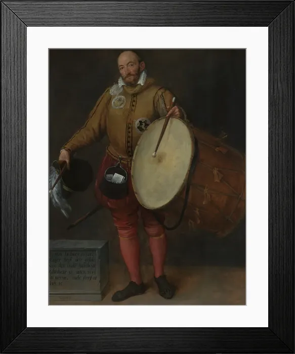 Framed Print : Pierson la Hues, Drummer and Page of the Old Archers Guild, 1581. Creator: Gillis Coignet I Framed Print : Pierson la Hues, Drummer and Page of the Old Archers Guild, 1581. Creator: Gillis Coignet I