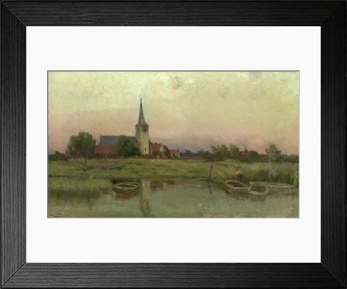 Framed Print : Mariakerke, c1850-1910. Creator: Jacques Rosseels Framed Print : Mariakerke, c1850-1910. Creator: Jacques Rosseels