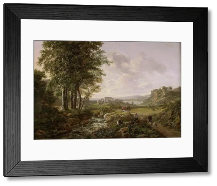 Framed Print : Southern Landscape, 1818. Creator: Johan Christian Dahl Framed Print : Southern Landscape, 1818. Creator: Johan Christian Dahl