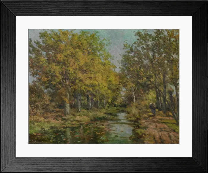 Framed Print : Landscape, c1850-1910. Creator: Jacques Rosseels Framed Print : Landscape, c1850-1910. Creator: Jacques Rosseels