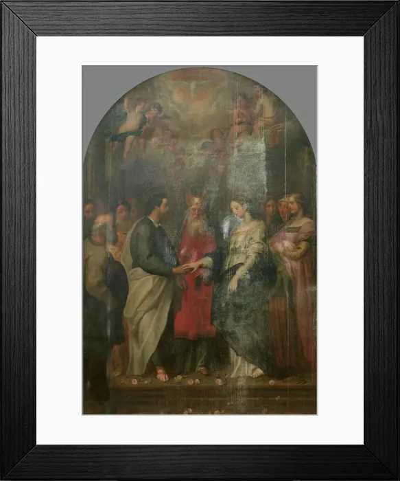 Framed Print : Marriage of Mary. Creator: Gerard Seghers
