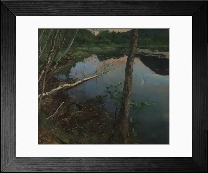 Framed Print : Summer Night, 1886. Creator: Eilif Peterssen Framed Print : Summer Night, 1886. Creator: Eilif Peterssen