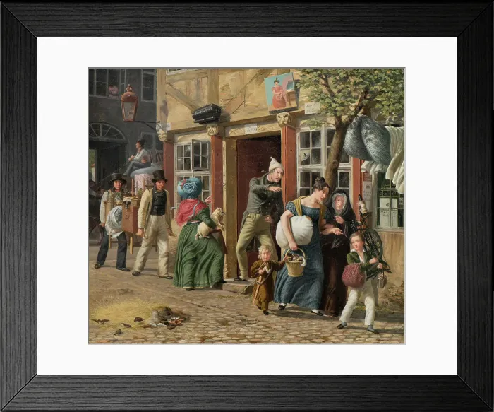 Framed Print : Moving Day Scene, 1831. Creator: Wilhelm Marstrand Framed Print : Moving Day Scene, 1831. Creator: Wilhelm Marstrand