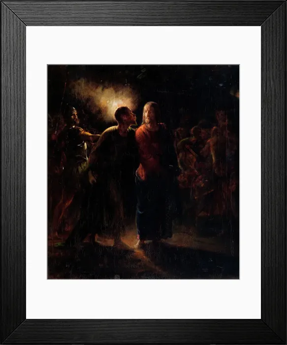 Framed Print : Kiss of Judas, n.d. (after 1860). Creator: Wilhelm Marstrand Framed Print : Kiss of Judas, n.d. (after 1860). Creator: Wilhelm Marstrand