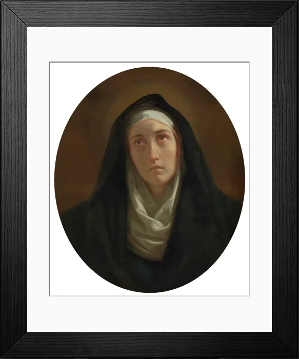 Framed Print : Mater Dolorosa, 1834. Creator: Henri Decaisne Framed Print : Mater Dolorosa, 1834. Creator: Henri Decaisne