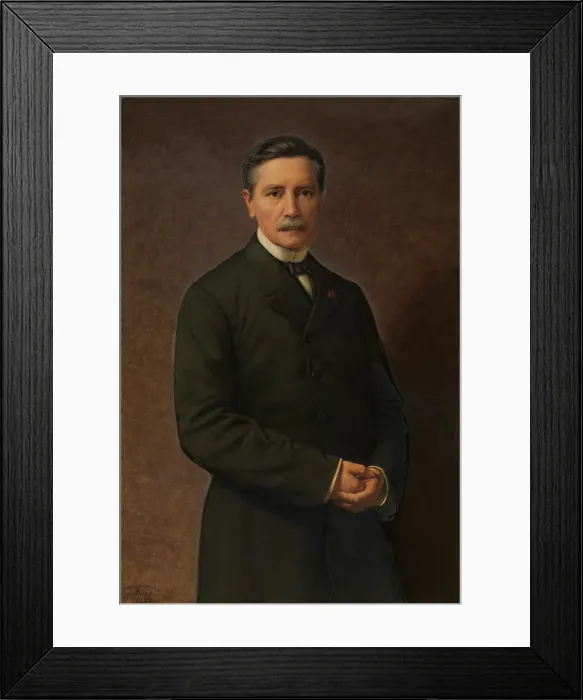 Framed Print : Self Portrait, 1889. Creator: Godfried Guffens Framed Print : Self Portrait, 1889. Creator: Godfried Guffens
