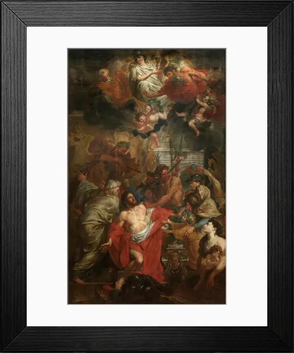 Framed Print : The Martyrdom of Saint George, 1681. Creator: Godfried Maes Framed Print : The Martyrdom of Saint George, 1681. Creator: Godfried Maes