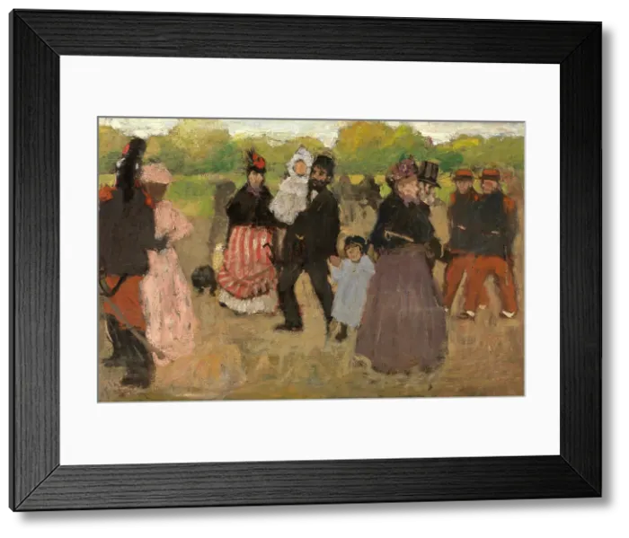 Framed Print : Sunday at the Bois de Boulogne, 1891. Creator: Henri Evenepoel Framed Print : Sunday at the Bois de Boulogne, 1891. Creator: Henri Evenepoel