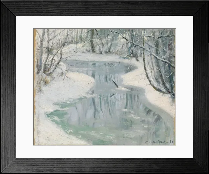 Framed Print : Thaw, 1894. Creator: Gustav Wentzel Framed Print : Thaw, 1894. Creator: Gustav Wentzel