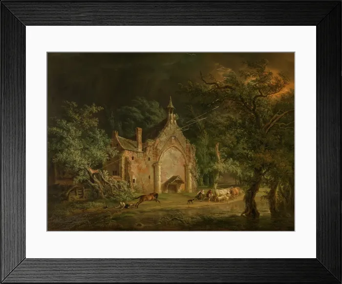 Framed Print : Lightning, 1806. Creator: Henri van Assche Framed Print : Lightning, 1806. Creator: Henri van Assche