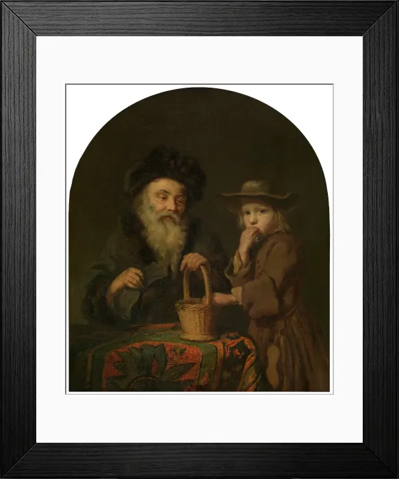 Framed Print : Two Ages, 1673. Creator: Godfried Schalcken Framed Print : Two Ages, 1673. Creator: Godfried Schalcken