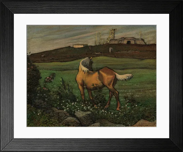 Framed Print : Yellow Horse, 1898. Creator: Nils Kreuger